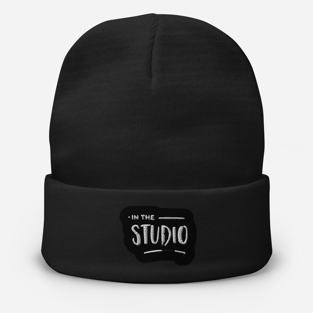 In The Studio Embroidered Beanie